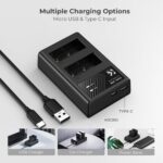 K&F LP-E8 Dual Battery Charger - Image 2