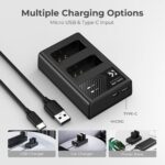 K&F LP-E10 Dual Battery Charger - Image 2