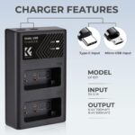 K&F LP-E17 Dual Battery Charger - Image 3