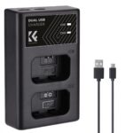 K&F NP-FW50 Dual Battery Charger