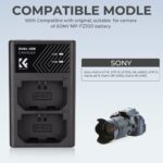 K&F NP-FZ100 Dual Battery Charger - Image 5