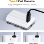 K&F LP-E6NH Battery with Type-C Fast Charging - Image 4