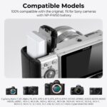 K&F NP-FW50 Battery with USB C Fast Charging - Image 5