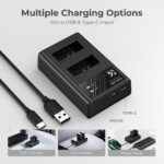 K&F LP-E12 Dual Battery Charger - Image 2