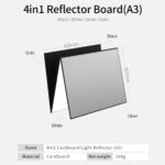 4 in 1 Light Reflector Photography Cardboard - Image 4