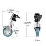 Heavy Duty C Stand Wheels 3 Pieces - Image 8