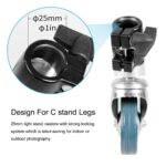 Heavy Duty C Stand Wheels 3 Pieces - Image 7