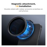 K&F ND2-32 Magnetic Phone Filter Clip 67mm - Image 3