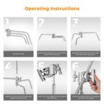 K&F Heavy Duty C Stand 330cm with Sandbag - Image 3