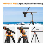 K&F Video Tripod with FH-03 Fluid Head - Image 4