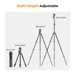 K&F Video Tripod with FH-03 Fluid Head - Image 6